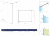 Radaway Essenza Pro White 50x200 kabina Walk-in 10103050-04-01